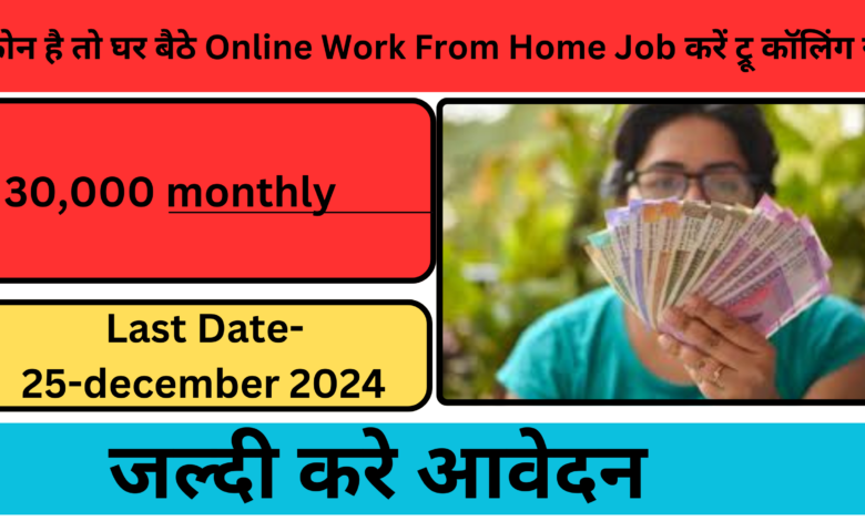 Online Work From Home Job